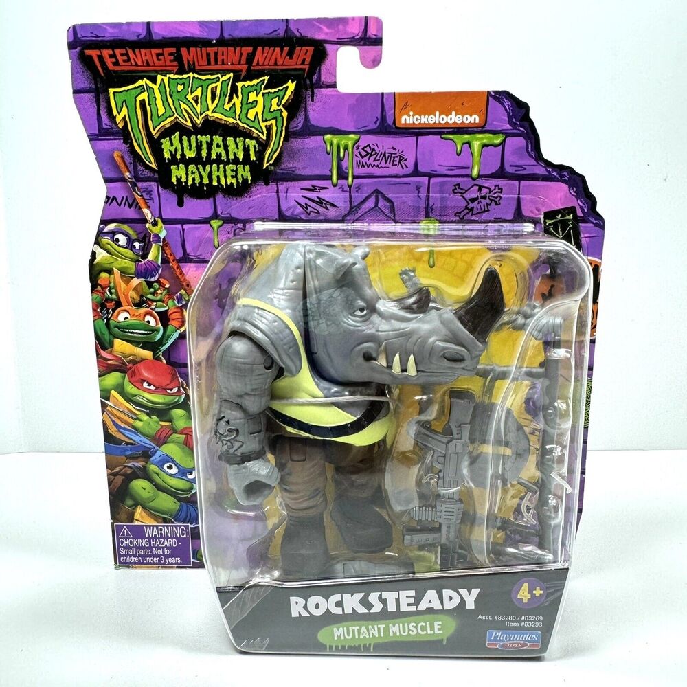 TMNT Teenage Mutant Ninja Turtle Mayhem Mutant Muscle Rocksteady 83293